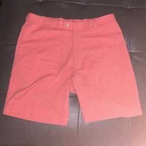 Peter Millar golf shorts.
